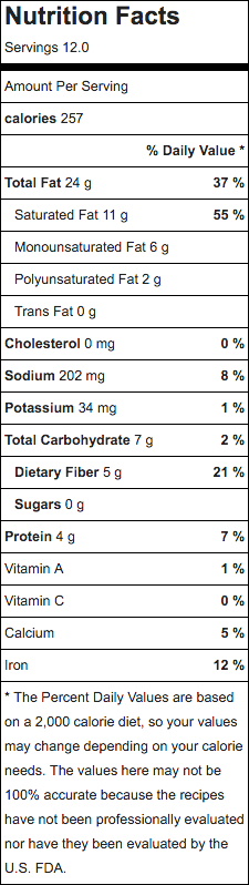 flower cake nutrition